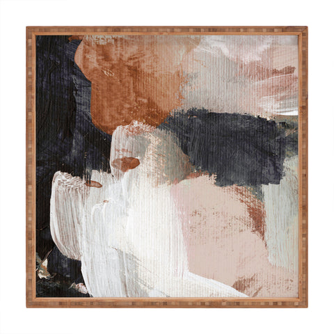 Dan Hobday Art Earthly Abstract Square Tray