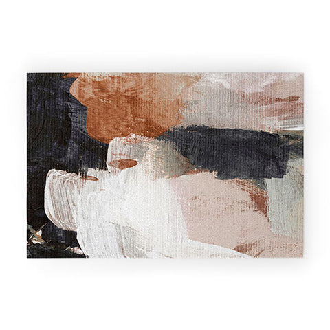 Dan Hobday Art Earthly Abstract Welcome Mat