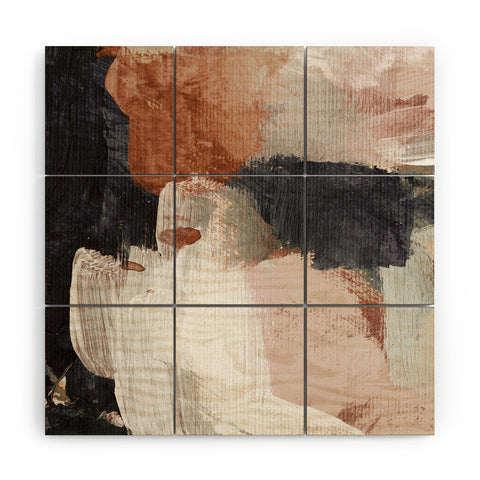 Dan Hobday Art Earthly Abstract Wood Wall Mural