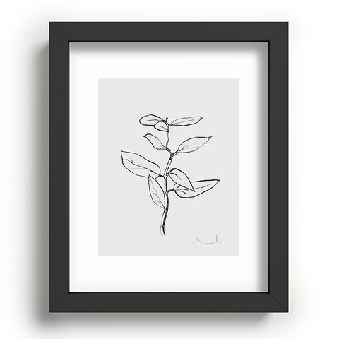 Dan Hobday Art Eucalyptus sapling Recessed Framing Rectangle