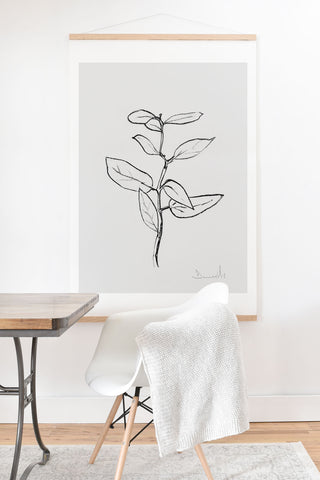 Dan Hobday Art Eucalyptus sapling Art Print And Hanger
