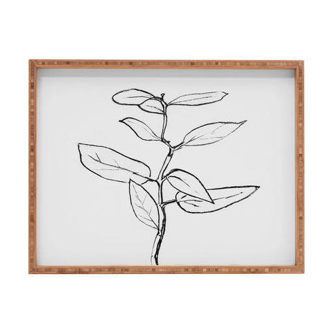 Dan Hobday Art Eucalyptus sapling Rectangular Tray