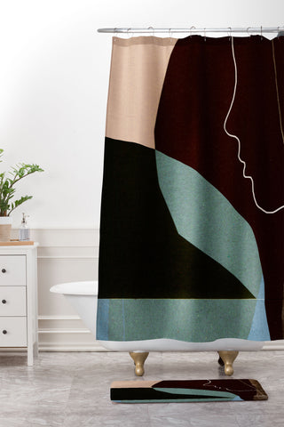 Dan Hobday Art Evening 3 Shower Curtain And Mat