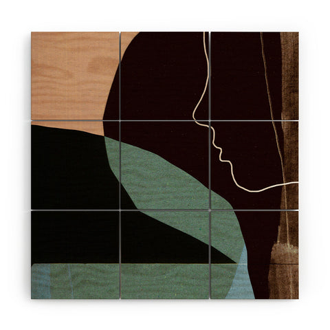 Dan Hobday Art Evening 3 Wood Wall Mural