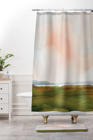 Dan Hobday Art Exe View Shower Curtain And Mat