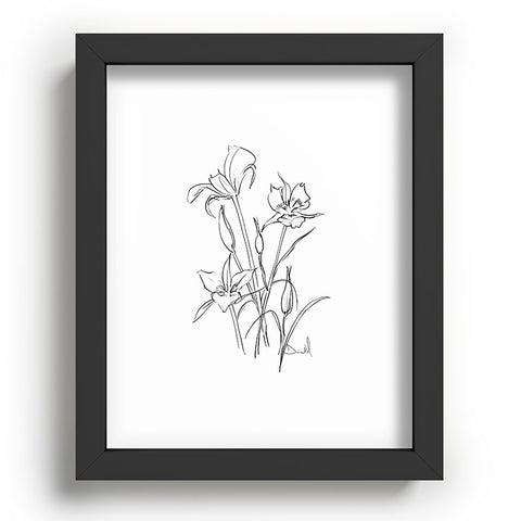 Dan Hobday Art Floral 01 Recessed Framing Rectangle