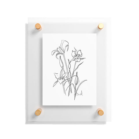 Dan Hobday Art Floral 01 Floating Acrylic Print
