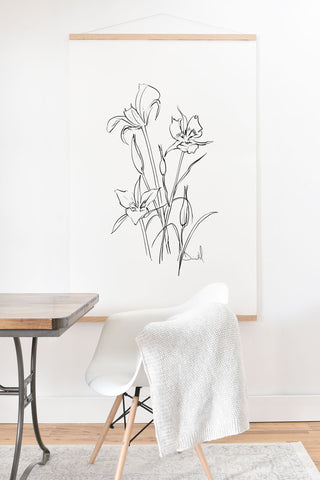 Dan Hobday Art Floral 01 Art Print And Hanger