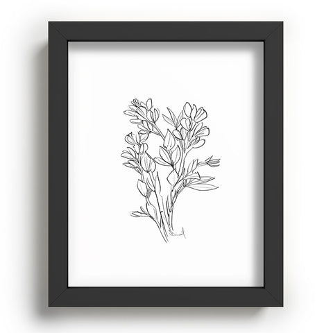 Dan Hobday Art Floral 02 Recessed Framing Rectangle
