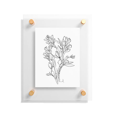 Dan Hobday Art Floral 02 Floating Acrylic Print