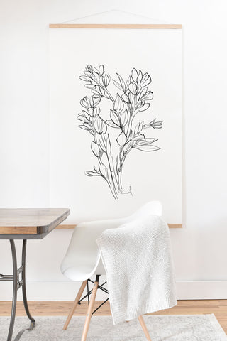 Dan Hobday Art Floral 02 Art Print And Hanger