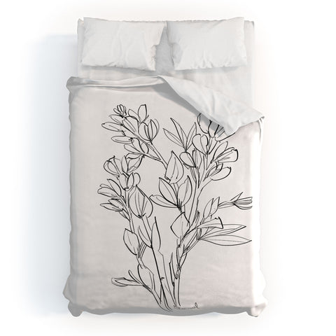 Dan Hobday Art Floral 02 Duvet Cover