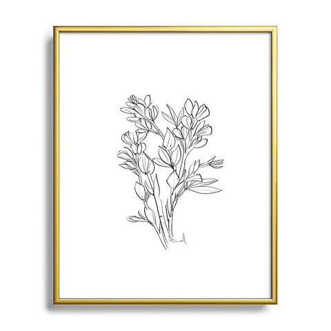 Dan Hobday Art Floral 02 Metal Framed Art Print