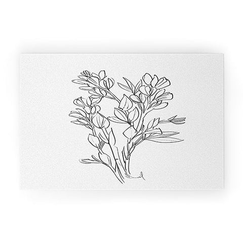 Dan Hobday Art Floral 02 Welcome Mat