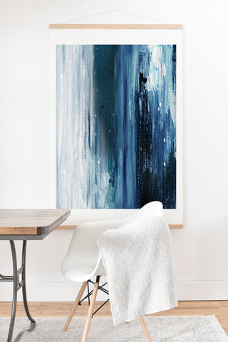 Dan Hobday Art Indigo 1 Art Print And Hanger