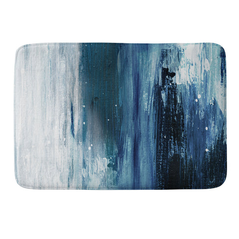 Dan Hobday Art Indigo 1 Memory Foam Bath Mat