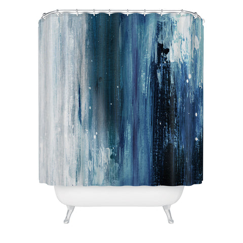 Dan Hobday Art Indigo 1 Shower Curtain