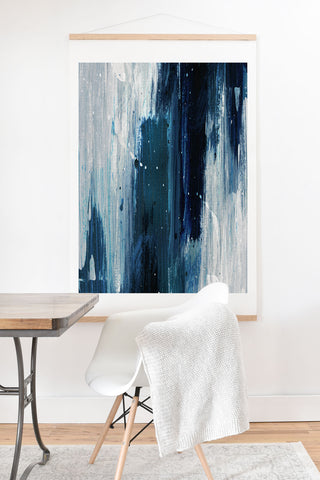 Dan Hobday Art Indigo 2 Art Print And Hanger