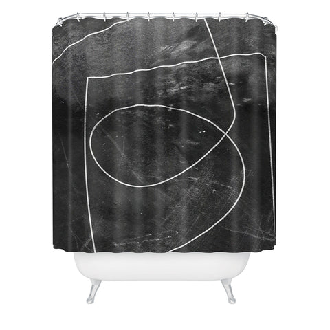 Dan Hobday Art Minimal 9 Shower Curtain