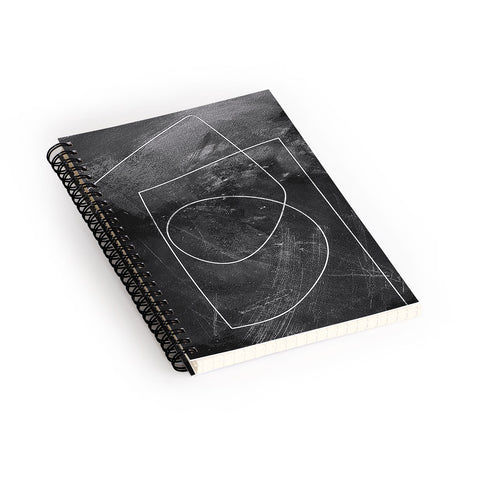 Dan Hobday Art Minimal 9 Spiral Notebook
