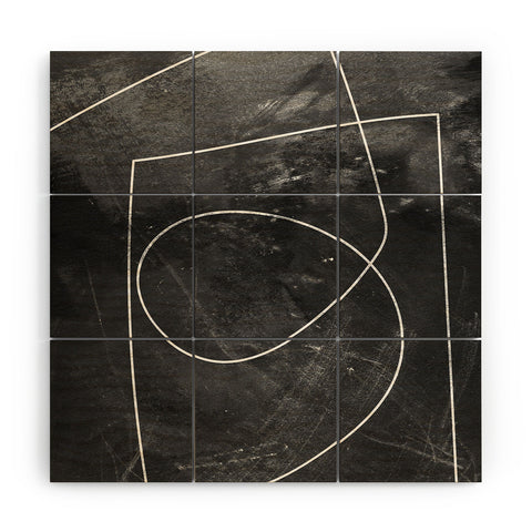 Dan Hobday Art Minimal 9 Wood Wall Mural