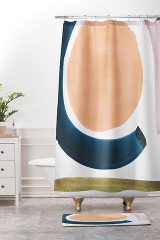 Dan Hobday Art Nature 1 Shower Curtain And Mat