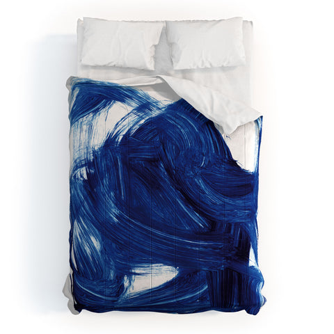 Dan Hobday Art Navy Brush Comforter