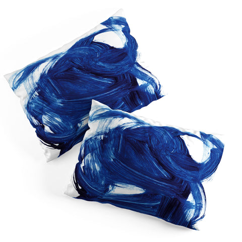 Dan Hobday Art Navy Brush Pillow Shams