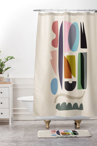 Dan Hobday Art Nord 5 Shower Curtain And Mat