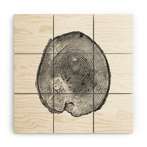 Dan Hobday Art Pine Log Wood Wall Mural