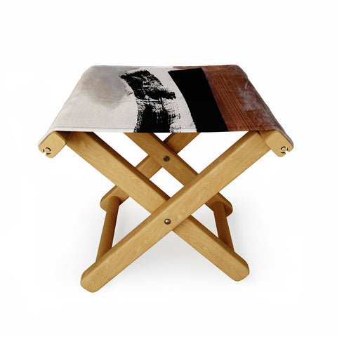 Dan Hobday Art Red Earth Folding Stool