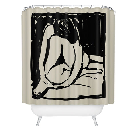 Dan Hobday Art Rest Shower Curtain