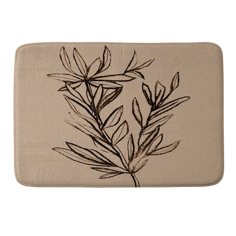 Dan Hobday Art Seedling Memory Foam Bath Mat