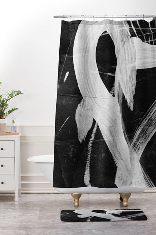 Dan Hobday Art Sinking Shower Curtain And Mat