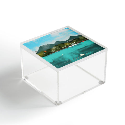 Dan Hobday Art Tropical View Acrylic Box