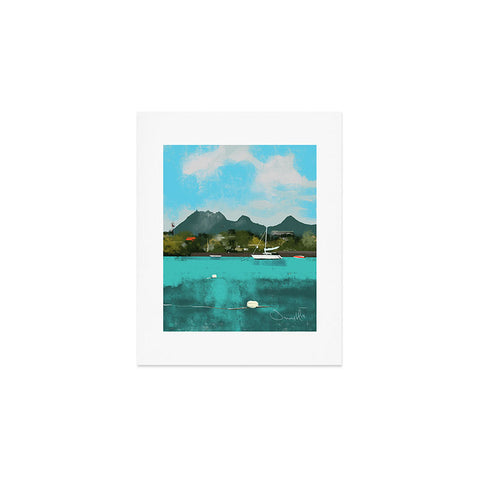 Dan Hobday Art Tropical View Art Print