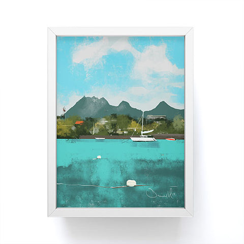 Dan Hobday Art Tropical View Framed Mini Art Print