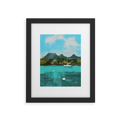 Dan Hobday Art Tropical View Framed Art Print