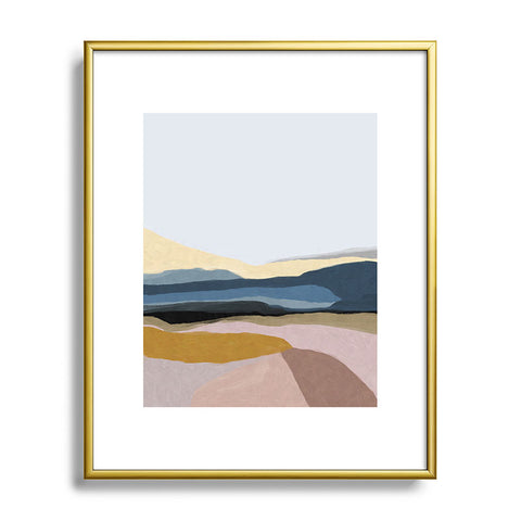 Dan Hobday Art Valley Metal Framed Art Print