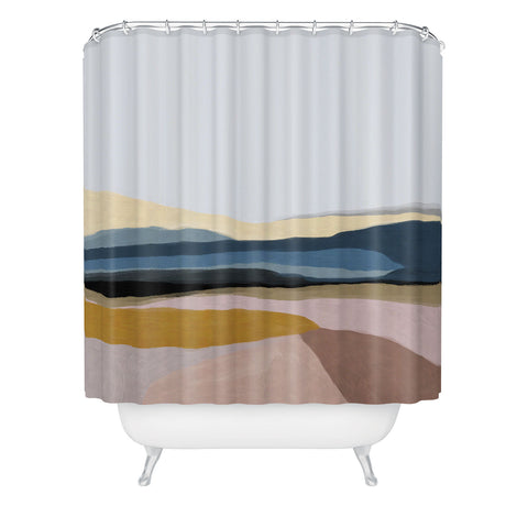 Dan Hobday Art Valley Shower Curtain