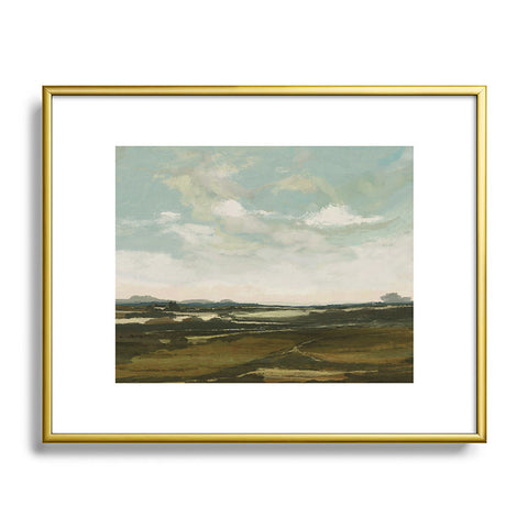 Dan Hobday Art Valley View Metal Framed Art Print