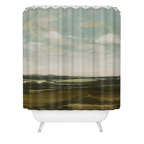 Dan Hobday Art Valley View Shower Curtain