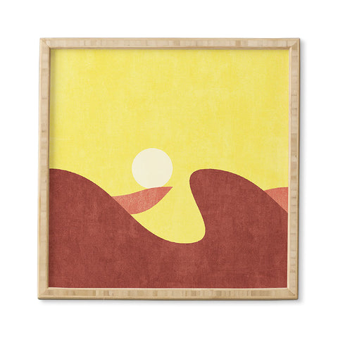 Daniel Coulmann LANDSHAPES Desert Sunset Framed Wall Art
