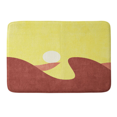 Daniel Coulmann LANDSHAPES Desert Sunset Memory Foam Bath Mat