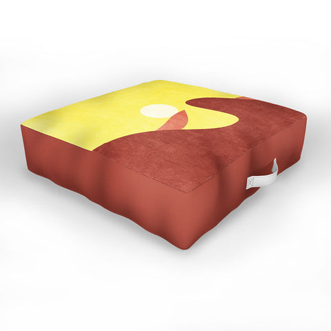 Daniel Coulmann LANDSHAPES Desert Sunset Outdoor Floor Cushion
