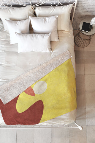 Daniel Coulmann LANDSHAPES Desert Sunset Fleece Throw Blanket