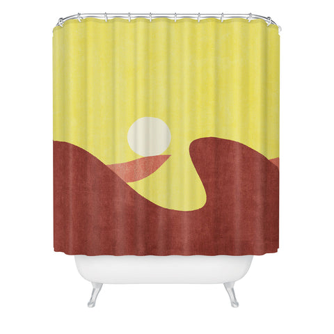 Daniel Coulmann LANDSHAPES Desert Sunset Shower Curtain