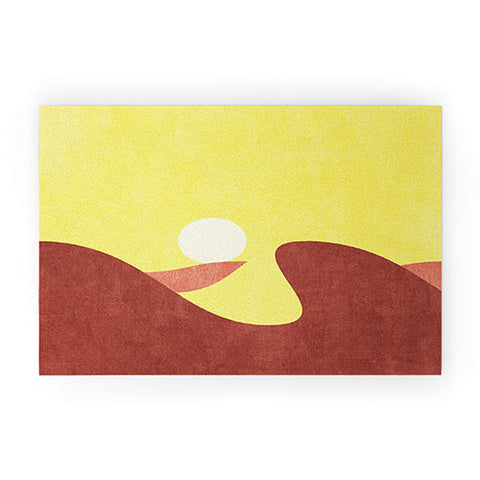 Daniel Coulmann LANDSHAPES Desert Sunset Welcome Mat