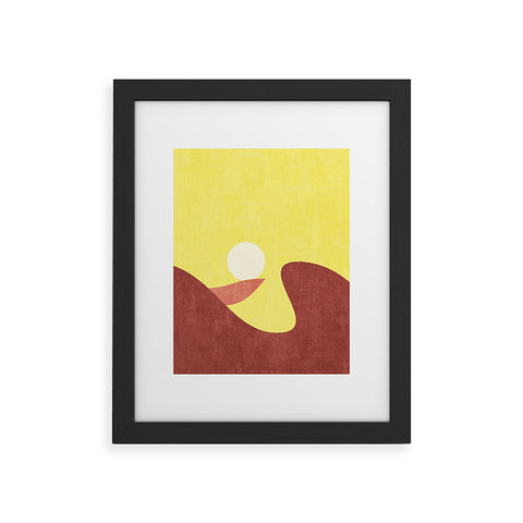 Daniel Coulmann LANDSHAPES Desert Sunset Framed Art Print