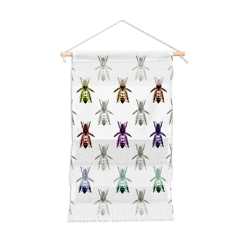 DarkIslandCity Bee Color Palette Wall Hanging Portrait